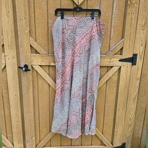 BeLiza Geometric Patterned Maxi Skirt Size 14